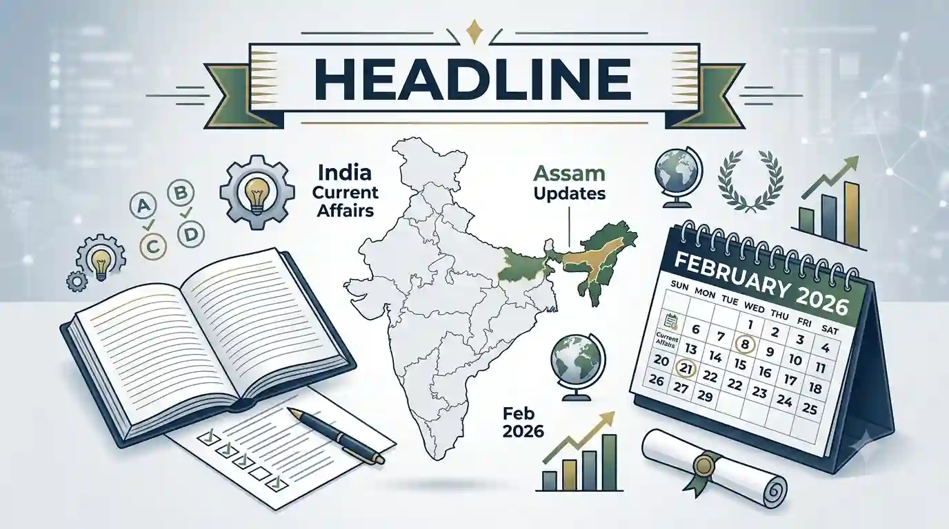 India & Assam Current Affairs February 2026 – 30 Important MCQs with Answers