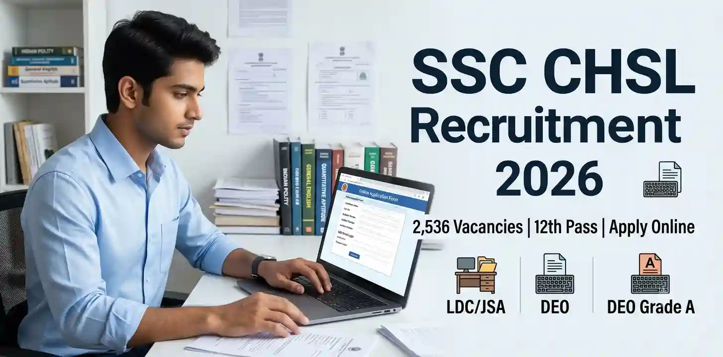 SSC CHSL Recruitment 2026 – 2,536 Vacancies, Apply Online, Eligibility, Salary & Exam Date