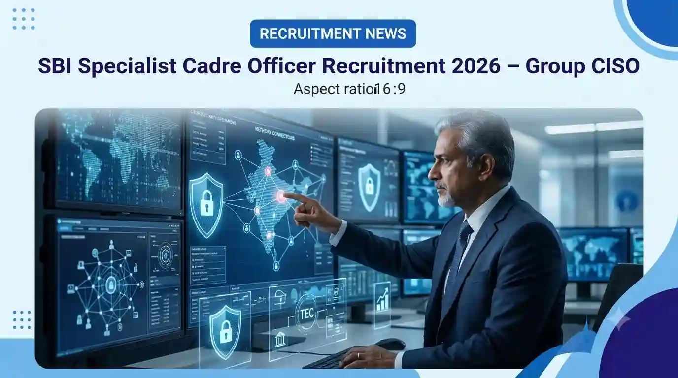 SBI SCO Recruitment 2026: Group CISO Vacancy, Salary ₹2.50 Crore, Apply Online