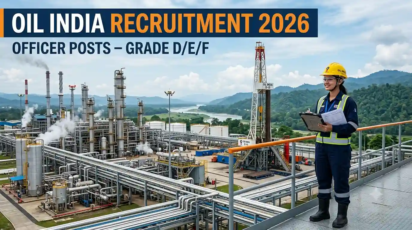 Oil India Recruitment 2026: Apply Online for Deputy Chief Chemist, Deputy Chief Engineer & Economist Posts
