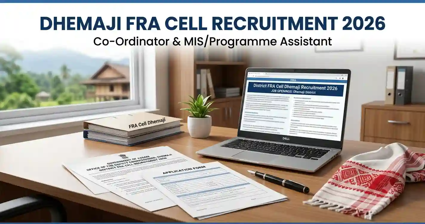 District FRA Cell Dhemaji Recruitment 2026 – Co-Ordinator & MIS/Programme Assistant